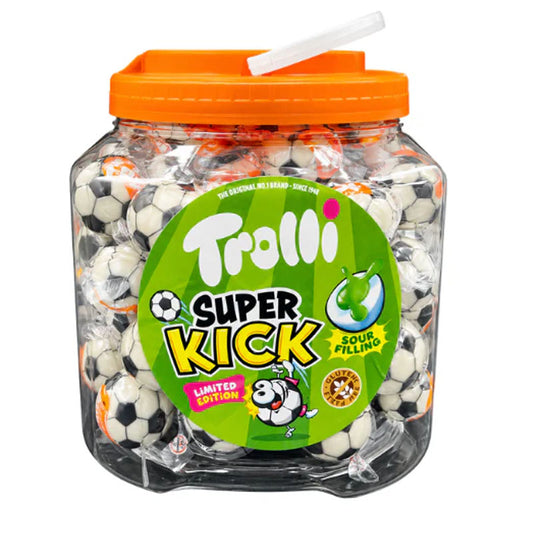 Trolli Super Kick Jelly Sweets 20g Fruity Chewy Candy Pack Bulk Share Size (Bottle of 60 Balls)