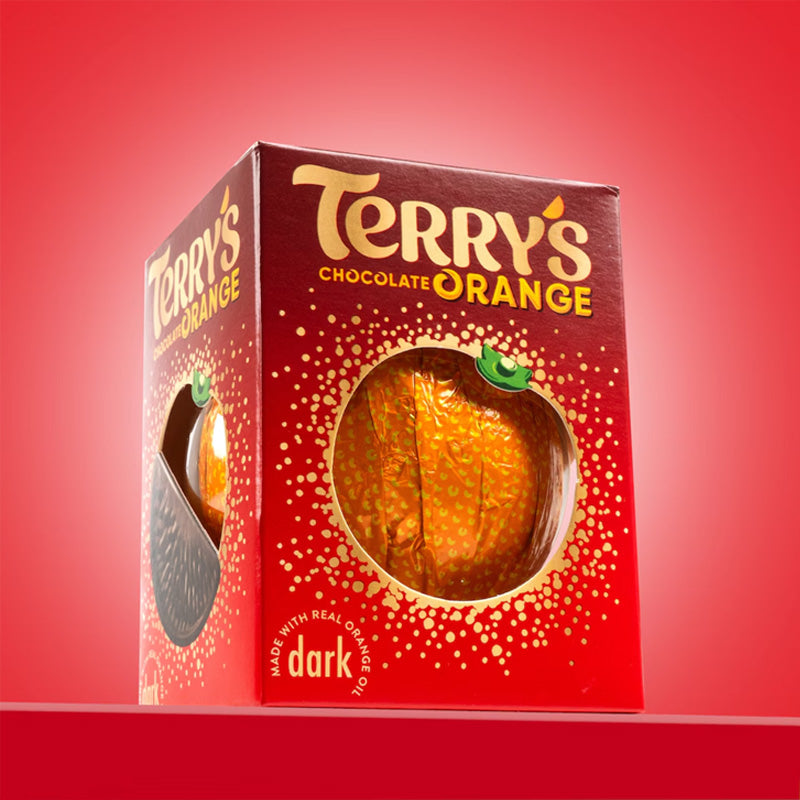 Terry’s Chocolate Orange Dark Ball 145g x 2 – Dark Chocolate with Real Orange Oil