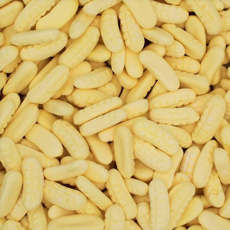 Kingsway Giant Foam Bananas 2kg Bag Banana Flavour Soft Foam Pick n Mix Sweets