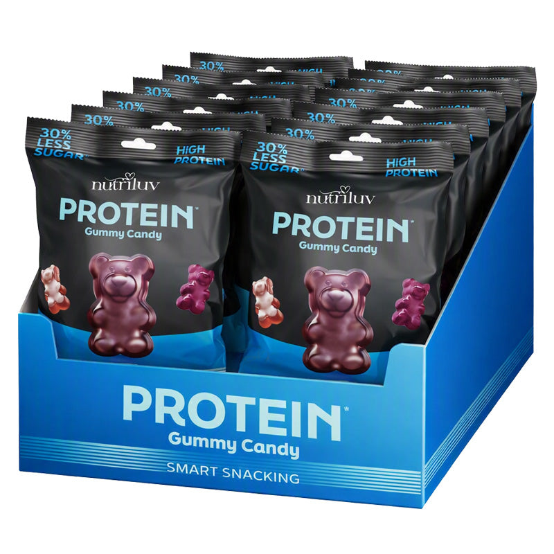 Nutriluv Bett'r Snacks Protein Gummy Candy 75g (Box of 10 Bags)