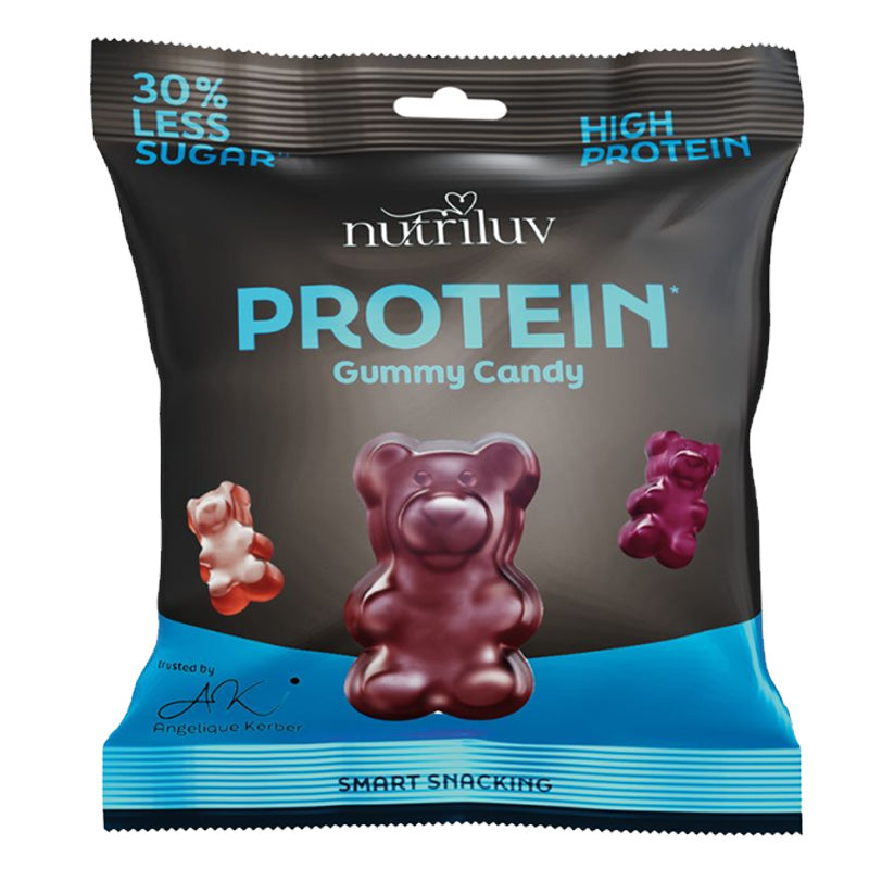 Nutriluv Bett'r Snacks Protein Gummy Candy 75g (Box of 10 Bags)