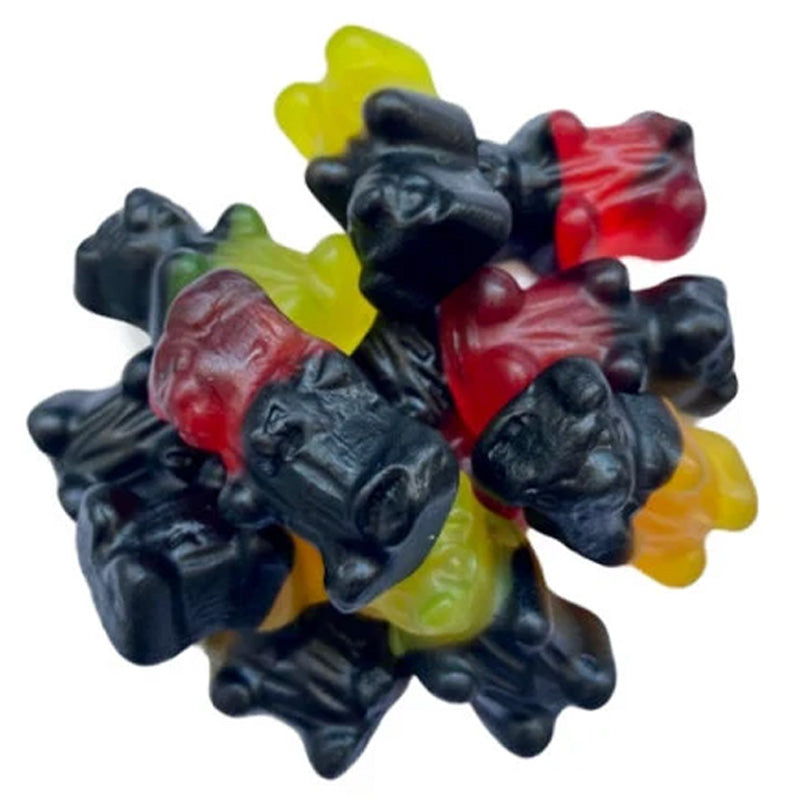 Matthijs Neon Fruit Sweet Liquorice Bears – 1kg Bag | Gluten Free Dutch Candy
