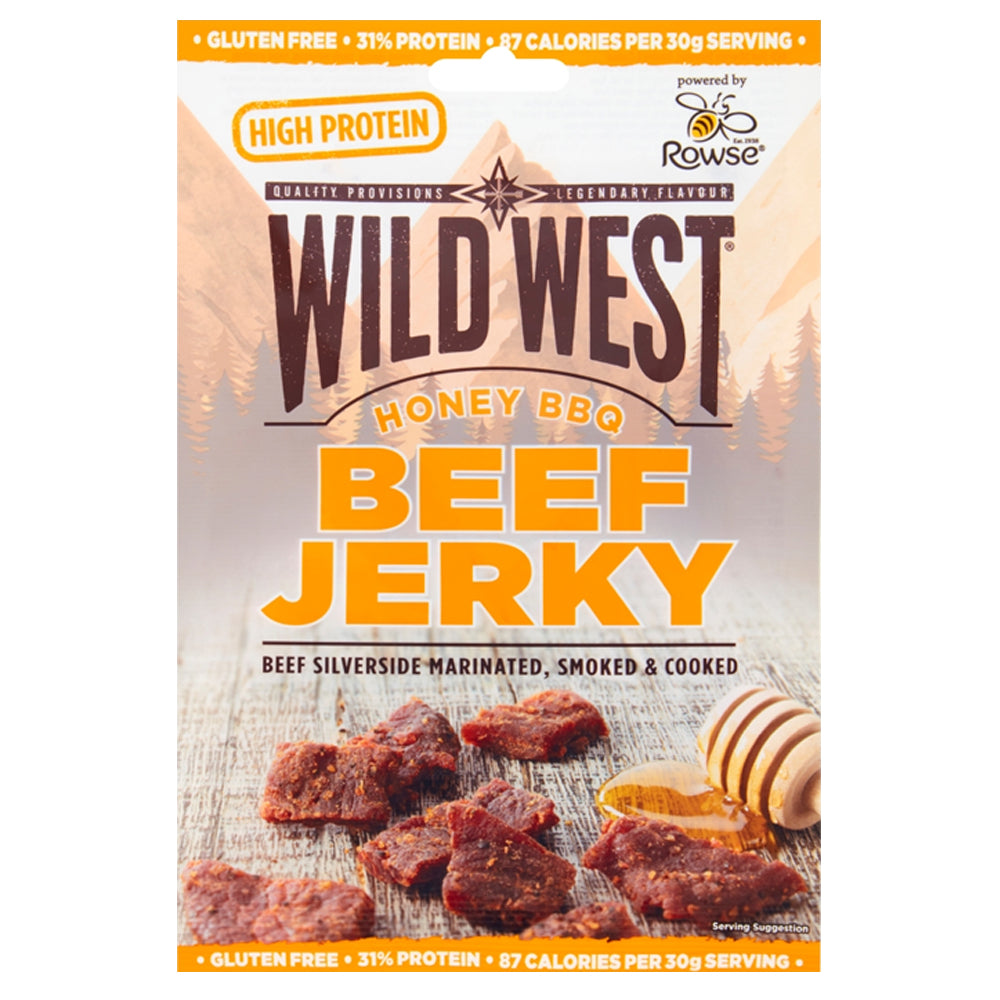 Wild West Honey BBQ Beef Jerky 12 x 25g Packs