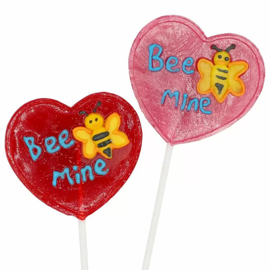 Candy Realms Bee Mine Pops 12 x 50g Lollipops