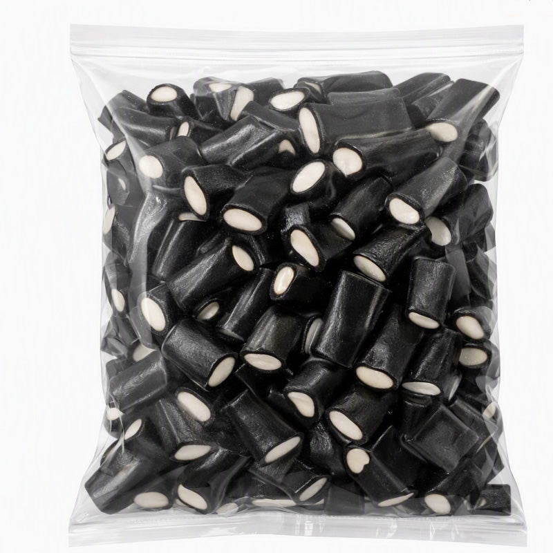 Black Liquorice Tubes Liquorice Tubes with Fondant Centre Pick and Mix Sweets 1Kg
