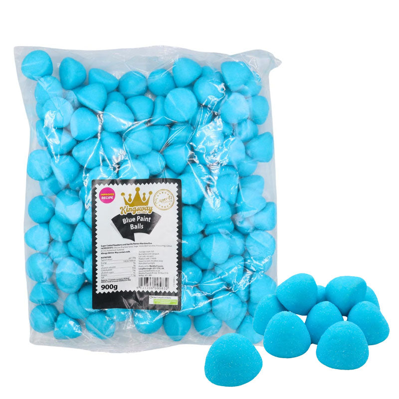 Kingsway Paint Balls  M arshmallows 900g Bag 150 Pieces Assorted Colours Sweets