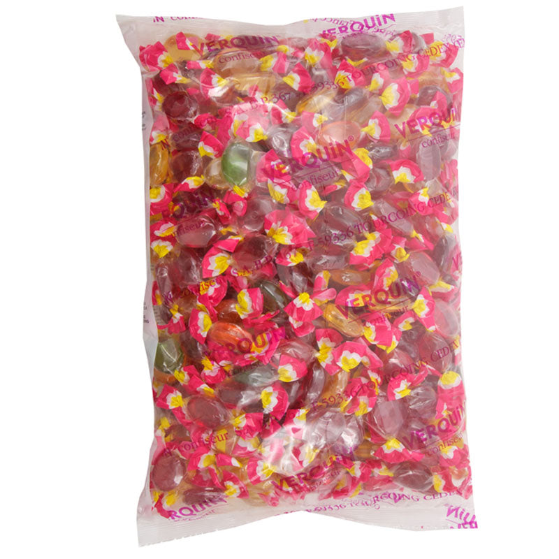 Fruit Drops 2kg Bag Fruit Flavoured Wrapped Boiled Sweets Bulk Candy Pack
