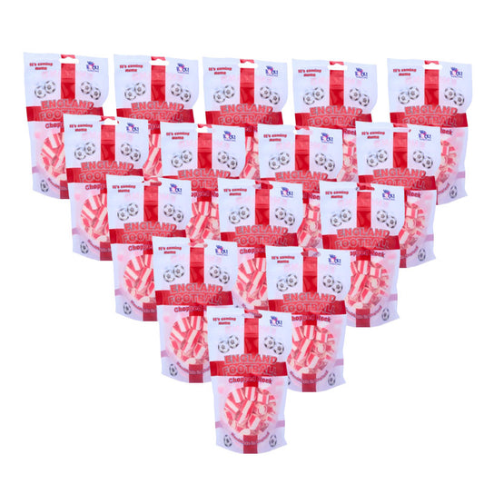 McAdam's England Football Chopped Rock Pouch 150g Fruit Flavoured Hard Boiled Sweets (Pack of 15 or 30)