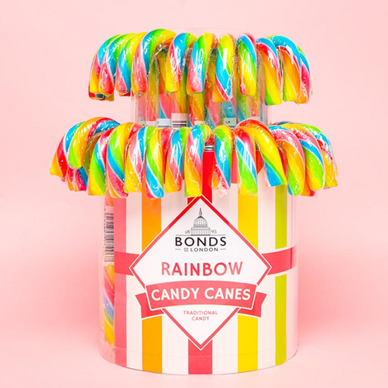 Bonds Rainbow Candy Cane Fountain 20g x 60 Fruit Flavoured Christmas Sweets