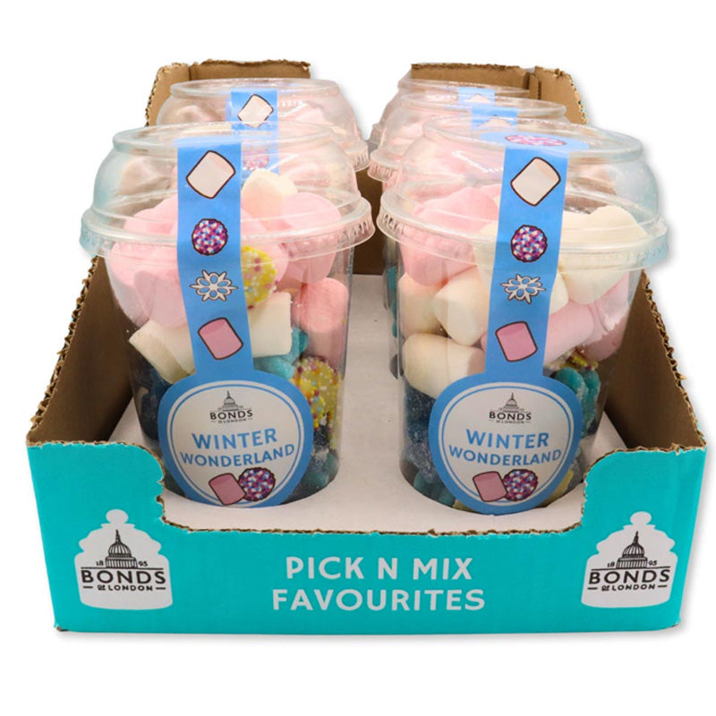 Bonds Winter Wonderland Candy Cup 245g x 6 Cups – Festive Christmas Sweets