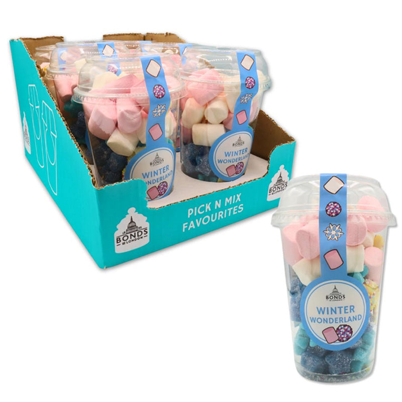 Bonds Winter Wonderland Candy Cup 245g x 6 Cups – Festive Christmas Sweets