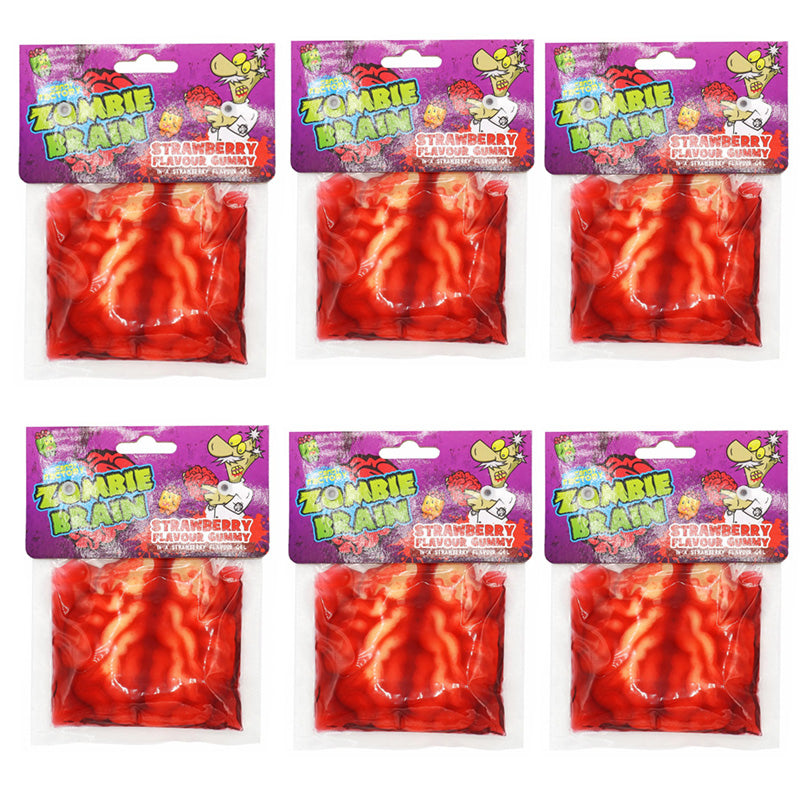 Crazy Candy Factory Zombie Brain 120g – Halloween Gummy Candy (6 & 12 Packs)