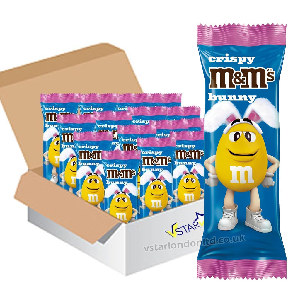 M&M's Crispy Milk Chocolate Easter Bunny Treat 29g (Box of 32)