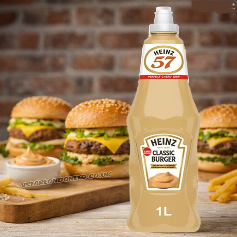Heinz Classic Burger Sauce 1L – Creamy Mustard & Dill Foodservice Sauce (Box of 6 Bottles)