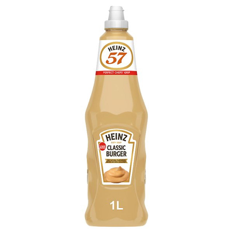 Heinz Classic Burger Sauce 1L – Creamy Mustard & Dill Foodservice Sauce (Box of 6 Bottles)