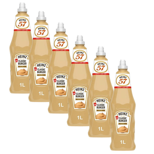 Heinz Classic Burger Sauce 1L – Creamy Mustard & Dill Foodservice Sauce (Box of 6 Bottles)