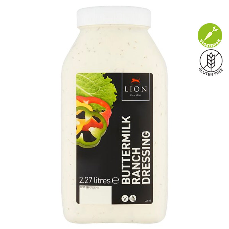 Lion Buttermilk Ranch Dressing 2.27 Litres Gluten Free Vegetarian