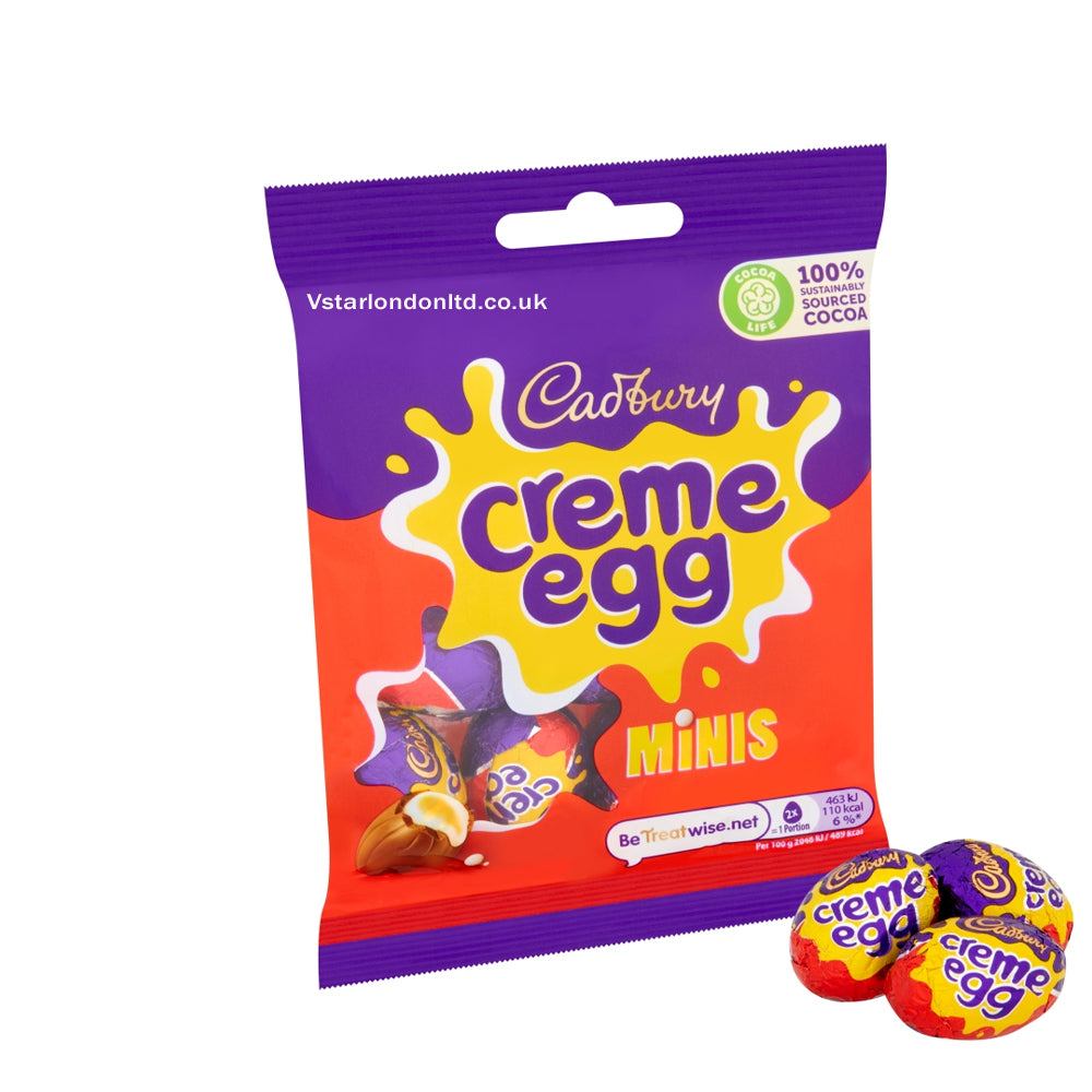 Cadbury Creme Egg Minis Chocolate Bag 78g (Pack of 13 Bags)