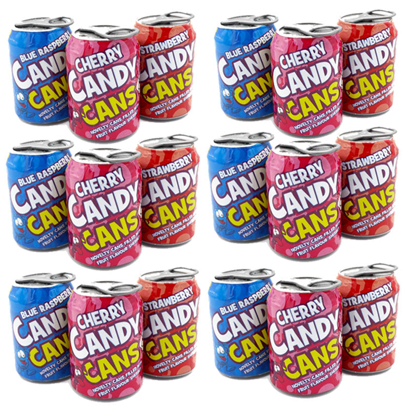 Crazy Candy Factory Candy Cans 13g Sherbet Tins  Novelty Sweets (Box of 18 & 36 Tins)
