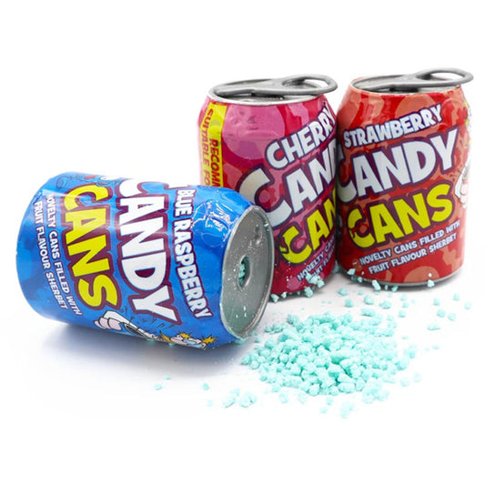 Crazy Candy Factory Candy Cans 13g Sherbet Tins  Novelty Sweets (Box of 18 & 36 Tins)