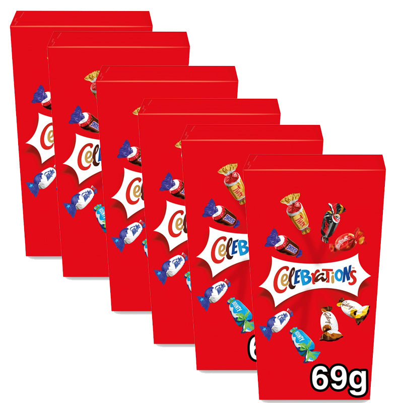 Celebrations Milk Chocolate Mini Box 69g (6 & 12 Packs)