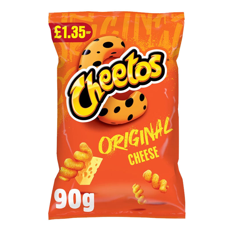 Cheetos Twisted Cheese Corn Puffs Sharing Crisps 12 x 90g PMP Packs