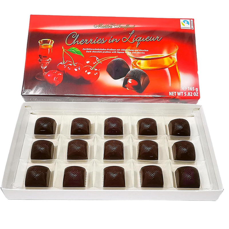 Cherries in Brandy Gift Box 165g x 2 | Chocolate Covered Cherry Brandy