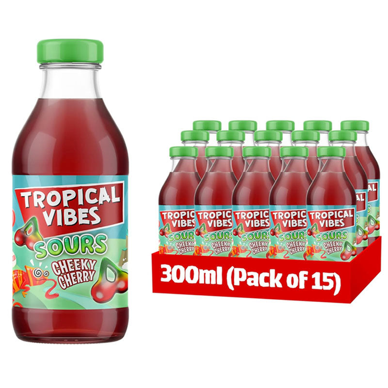 Tropical Vibes Mixed Flavours Soft Drinks Bundle 300ml (Box of 15 Bottles)