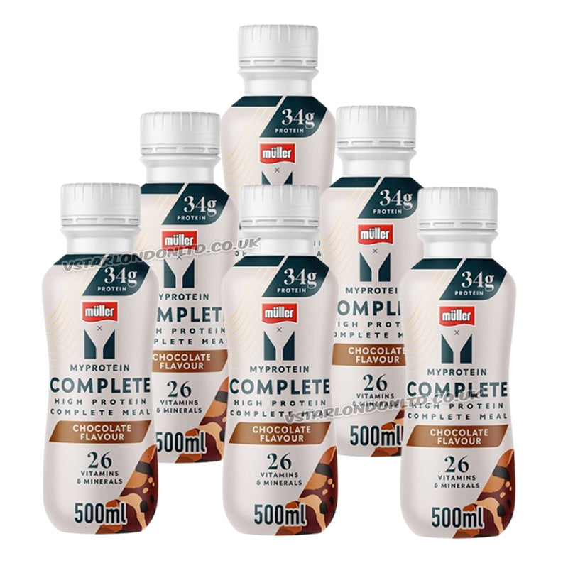 Muller Myprotein Complete Meal Shake 500ml Chocolate Cookies Cream (Box of 6 Bottles)
