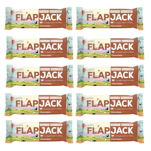 Brynmor Flap Jack Bars 80g Chocolate Caramel Fudge Summer Berry (10 & 20 Bars) Gluten Free