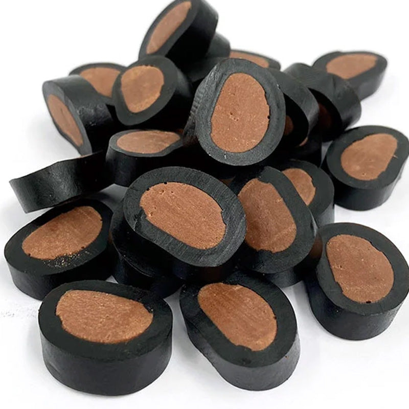 Finnish Liquorice Ovals 2kg Strawberry Banana Chocolate & Apple Flavoured Sweets