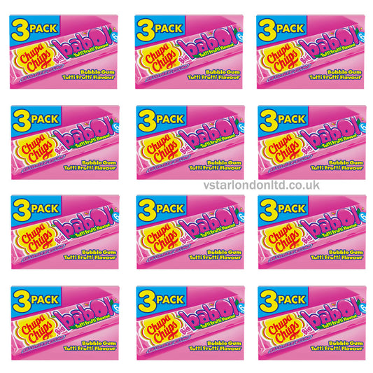 Chupa Chups Big Babol Tutti Frutti Flavour Soft Bubble Gum 3 Pack 82.8g