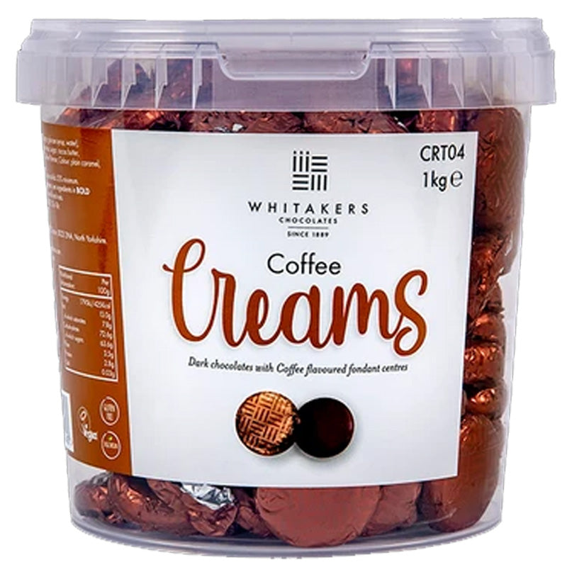 Whitakers Chocolate Creams  Bulk Range Mint Coffee Strawberry Orange Rose Violet Ginger Flavours (800g-1kg)
