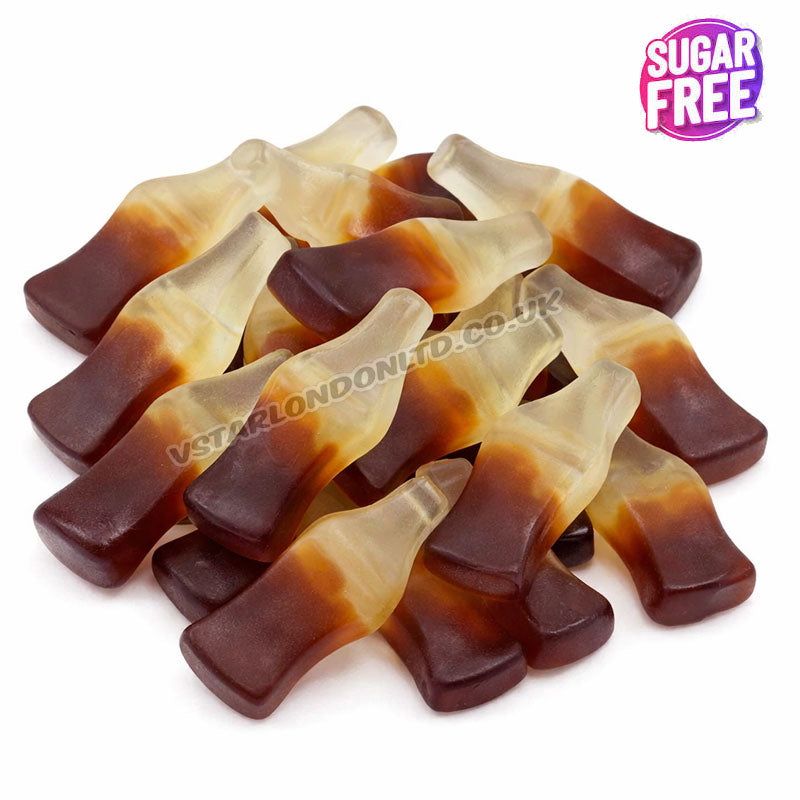 Frisia Sugar Free Cola Bottles Soft Gums – Cola Flavoured Chewy Sugar Free Gummy Sweets (1.5kg & 3kg)