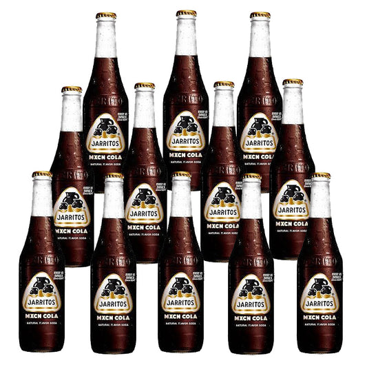 Jarritos Mexican Cola 370ml Glass Bottles (Box of 12 Bottles)