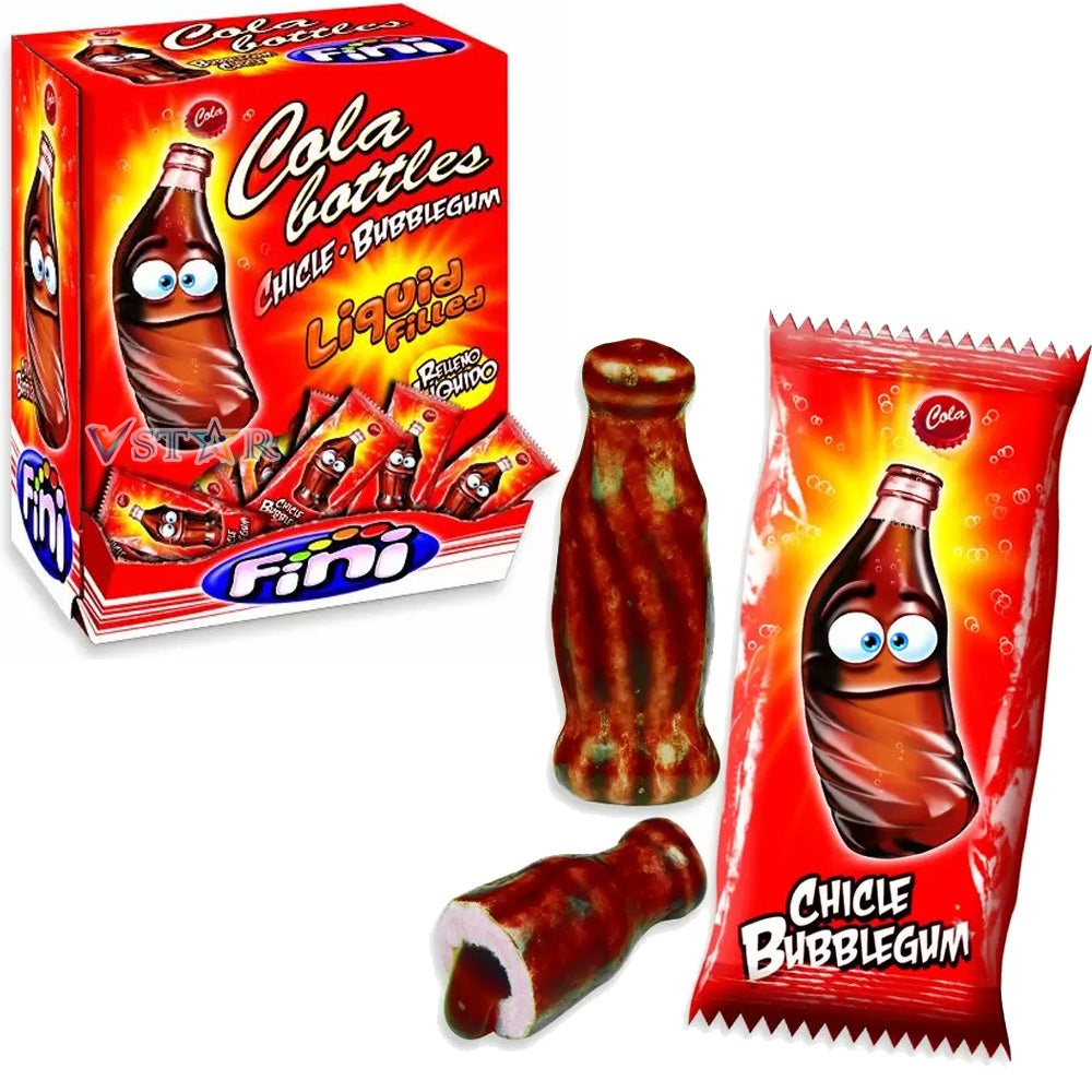 Fini Cola Bottles Liquid Filled Bubblegum (Pack Of 200)