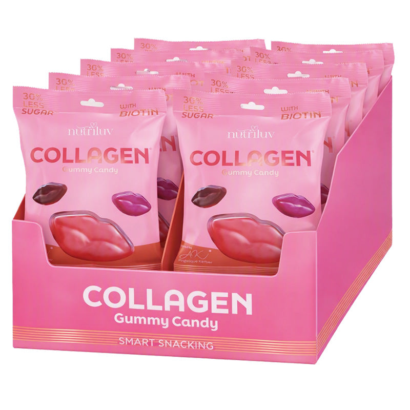 Nutriluv Bett'r Snacks Collagen Gummy Candy 75g (Box of 10 Bags)