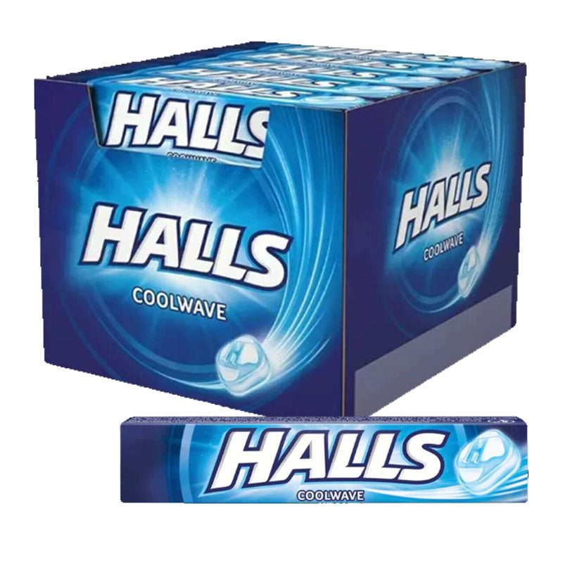 Halls Variety Flavours Menthol Candy Rolls 33.5g (Box of 20 Rolls)