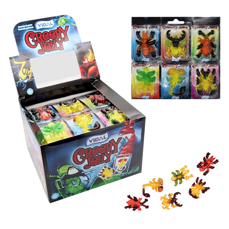 Vidal Jelly Sweets Ocean Creepy Dino Snake Dragon Jungle Jelly 11g 66g Fun Gummy Candy