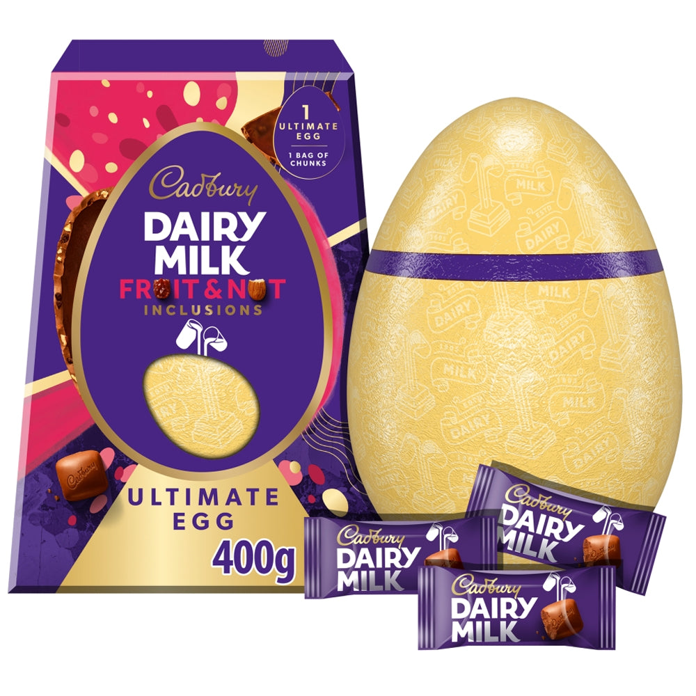 Cadbury Dairy Milk Fruit & Nut Inclusions Ultimate Egg 400g