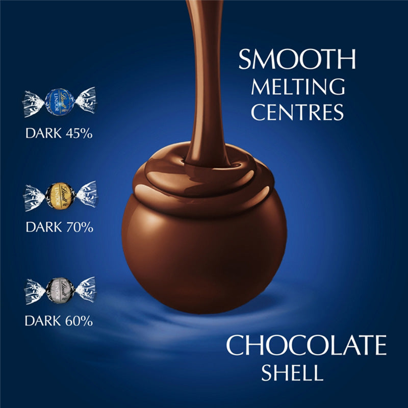 Lindt Lindor Dark Chocolate Assorted Truffles 337g Box
