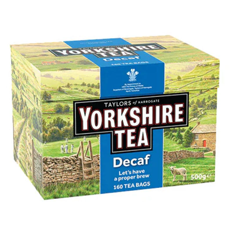 Yorkshire Tea Decaf Tea Bags – Smooth & Caffeine-Free  Decaffeinated Black Tea (Box of 160 bags)