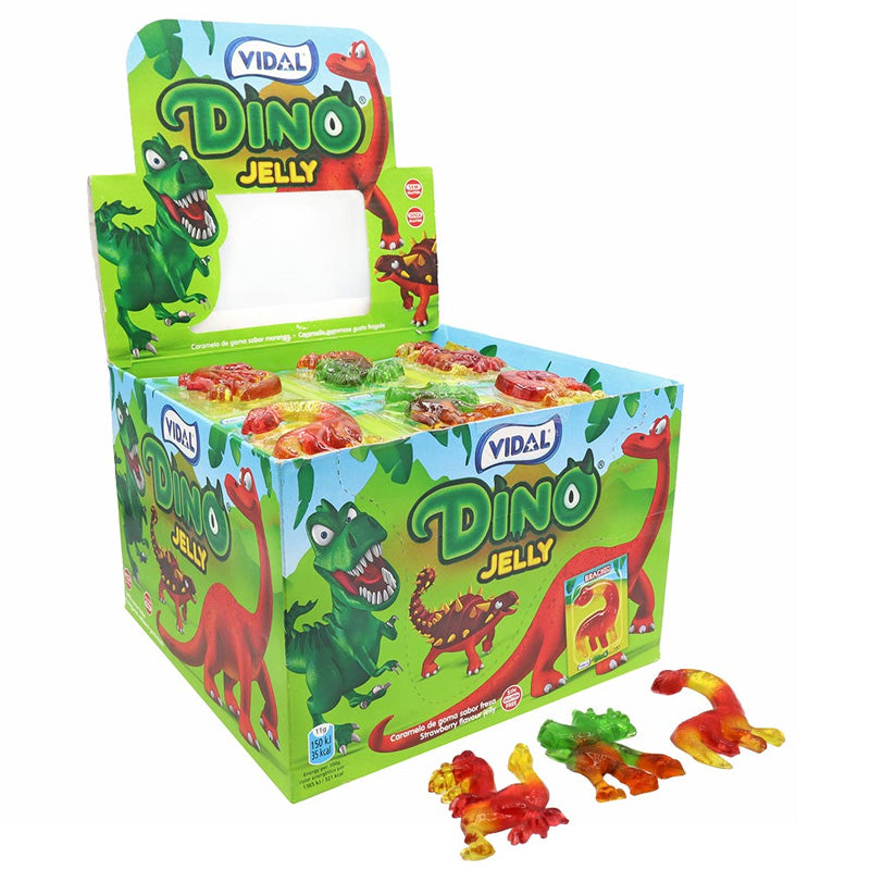 Vidal Dino Jelly Sweets Strawberry Flavour 11g x 66 Packs