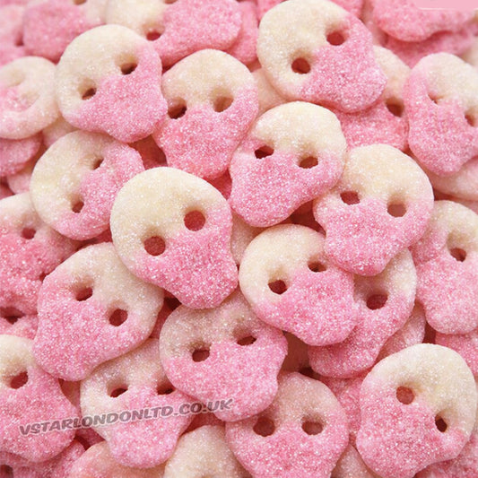 Candycrave Vegan Fizzy Dragonfruit Skulls 2kg – Tangy Vegan Halloween Gummy Sweets