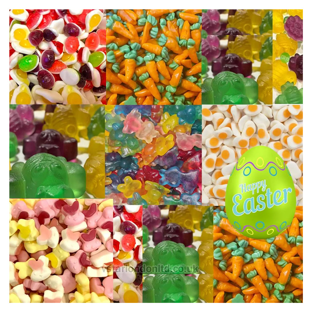 Easter Gift Pick N Mix Retro Sweets colorful nostalgic candy selection for delightful holiday surprises perfect Easter treats gift Tub 1kg