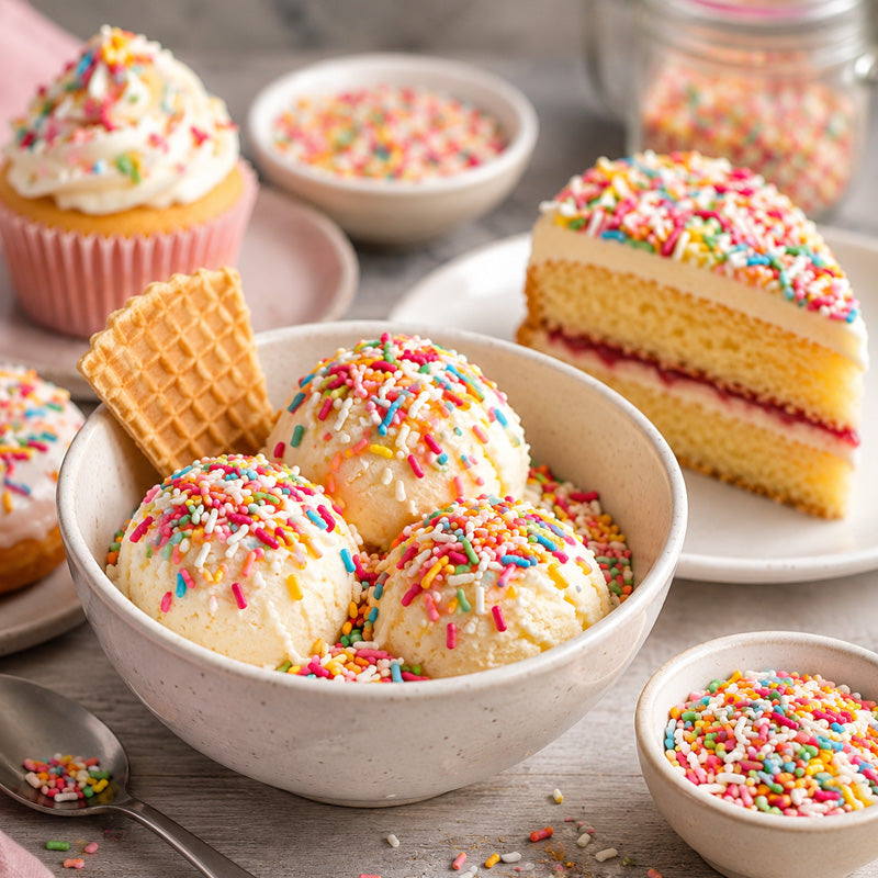 Kingsway Sugar Strands 2.5kg Bag Multi-Coloured Sugar Strands Topping