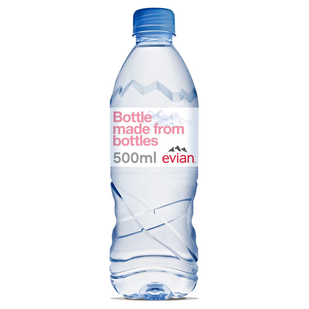 Evian Still Natural Mineral Water 24 x 500ml Bottles