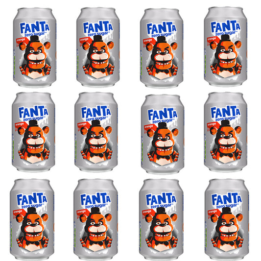 Fanta Orange Zero Sugar 330ml Can Sparkling Orange Soft Drink (12 & 24 Cans)