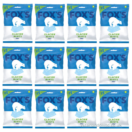 Fox’s Glacier Mints – 12 x 100g Bags