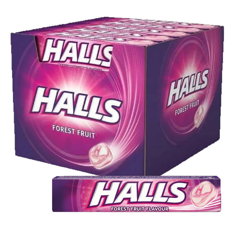 Halls Variety Flavours Menthol Candy Rolls 33.5g (Box of 20 Rolls)